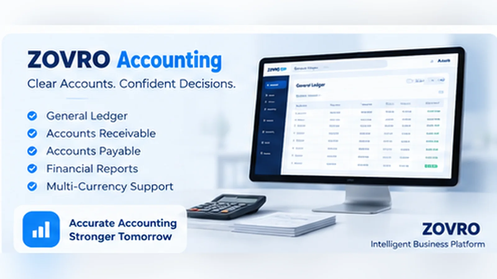 Accounting product interface