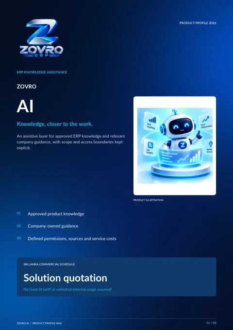 ZOVRO AI brochure cover
