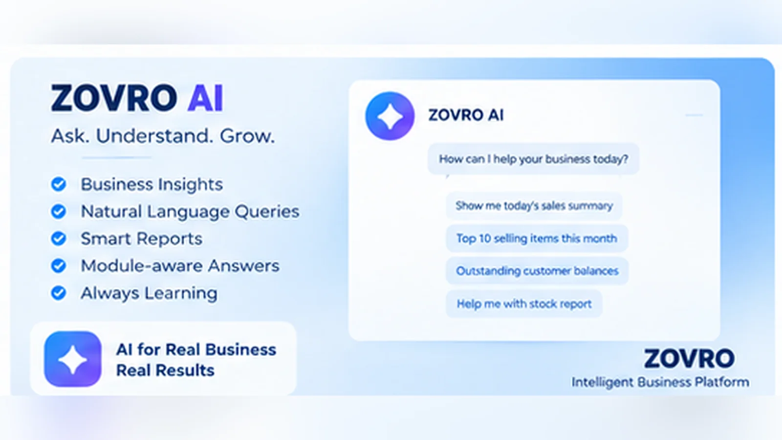 ZOVRO AI product interface